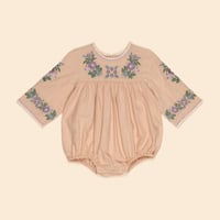 【 Apolina 】 BABY STEVIE LS ROMPER - DRIED ROSE