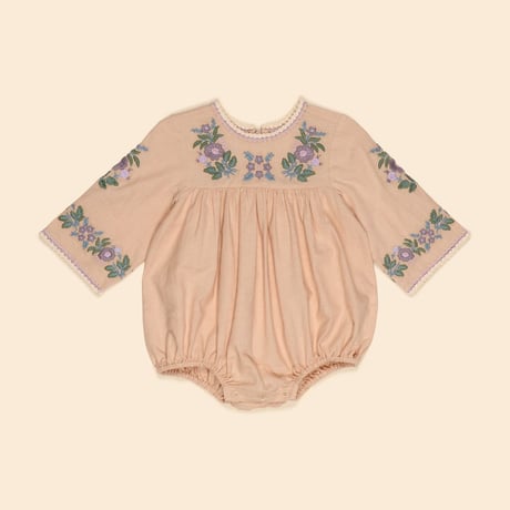 【 Apolina 】 BABY STEVIE LS ROMPER - DRIED ROSE