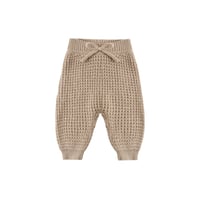【Quincy Mae】CHUNKY KNIT PANT HEATHERED LATTE