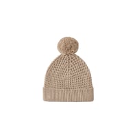 【Quincy Mae】BEANIE HEATHERED LATTE