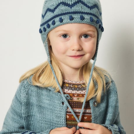 【Misha&Puff】ZIG ZAG POINTY PEAK HAT (SLATE)