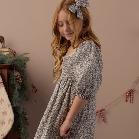 【 Rylee + Cru 】TEEN BOW SLATE FLORAL