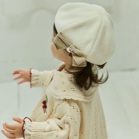 【 Jamie kay ×HELLO KITTY】 JKGH264951 ﾍﾞﾚｰ帽 IVR（頭位約53㎝）