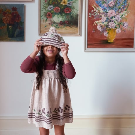 【 little cotton clothes 】Organic Pointelle T-shirt Redcurrant