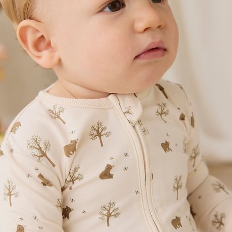【 Jamie kay 】JBCO264040 OC長袖ﾛﾝﾊﾟｰｽHoney Bear Cloud OWHT（size 70,80）