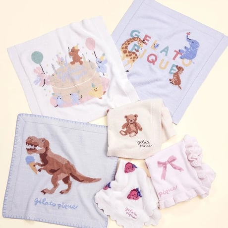 【 gelato pique 】 PKGG999162 KIDSﾌｪｲﾊﾞﾘｯﾄJQDﾌﾞﾗﾝｹｯﾄ MNT