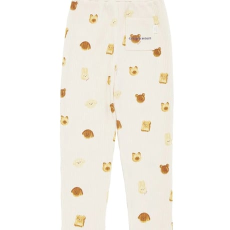 【 gelato pique 】PKCP264477 KIDSｱﾆﾏﾙﾌﾞﾚｯﾄﾞ柄ﾛﾝｸﾞﾊﾟﾝﾂ CRM (size 90-110)
