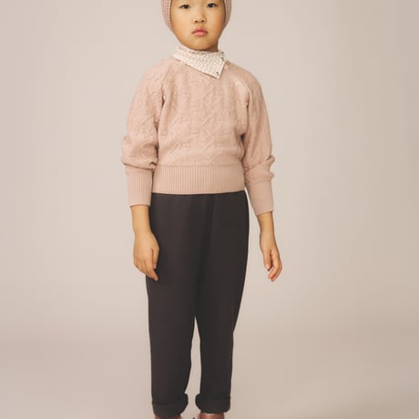 入荷後発送ご予約商品【 SOOR PLOOM 】SNAP TURTLENECK, CROSS STITCH PRINT, PIGEON