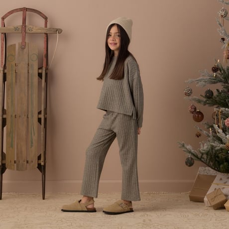 【 Rylee + Cru 】COZY RIB KNIT SET EVERGREEN