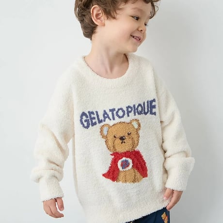 【 gelato pique 】PKNT264470 KIDSﾍﾞﾋﾞﾓｺﾋｰﾛｰﾍﾞｱJQDﾌﾟﾙCRM(size 90~120)