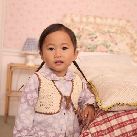 【 Apolina 】 BABY JERSEY JANE CARDIGAN - ICELANDIC POPPY