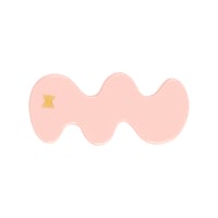 【Repose AMS】 wavy hair clip  - cheeky flamingo