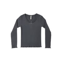 【 Rylee + Cru 】RIBBED LONG SLEEVE MIDNIGHT