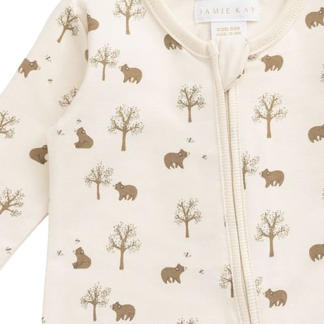 【 Jamie kay 】JBCO264040 OC長袖ﾛﾝﾊﾟｰｽHoney Bear Cloud OWHT（size 70,80）