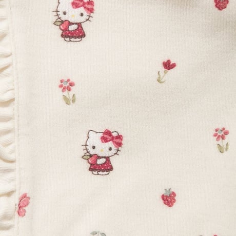 【 Jamie kay × HELLO KITTY 】JBGH264915 OC総柄プリントボンネット PNK（頭位46㎝前後）