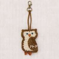 【Misha&Puff】 OWL BAG CHARM (NUTMEG)