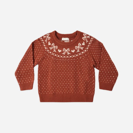 【 Rylee + Cru 】FAIR ISLE SWEATER RUBY