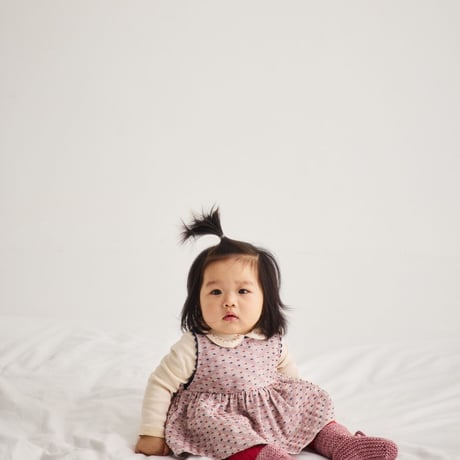 【Misha&Puff】BABY MILLEFLEURS PETIT COLLAR ONESIE (STRING)