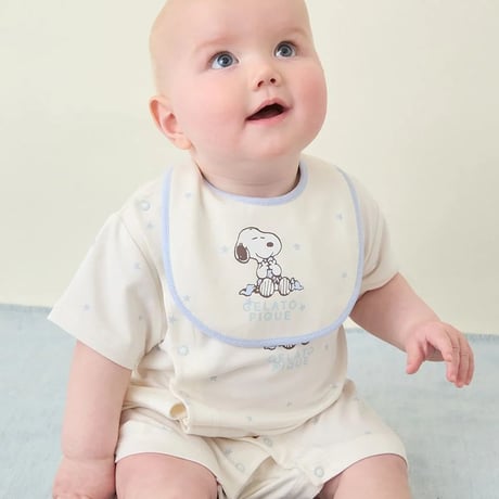 【 gelato pique 】 PBCO262494 PEANUTSBABYﾜﾝﾎﾟｲﾝﾄﾛﾝﾊﾟｰｽ CRM（size 70, 80）
