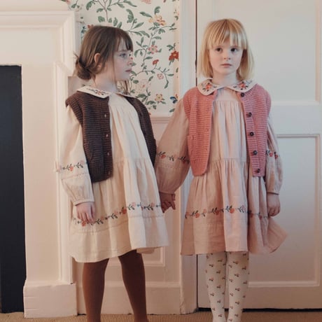 【Emile et Ida】 Sleeveless vest Ultra soft pink