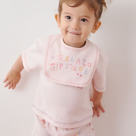【 gelato pique 】 PBGG264739 BABYﾄﾞﾛｰｲﾝｸﾞﾍﾞｱｽﾀｲ PNK