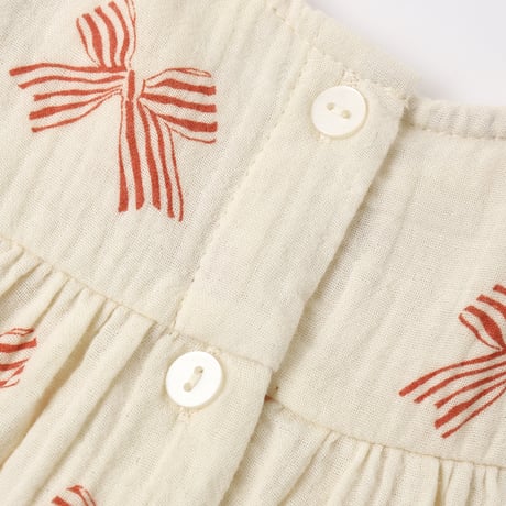 【 Rylee + Cru 】SOPHIA TOP + BLOOMER SET　PEPPERMINT BOWS