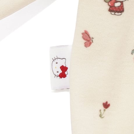 【 Jamie kay × HELLO KITTY 】JBCO264910 OC総柄プリントロンパース IVR（size 70, 80）