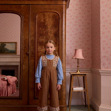 【 Apolina 】 BIBI OVERALL - CHOCOLATE