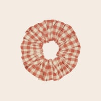 【Emile et Ida】 Scrunchie -   Vichy terracotta