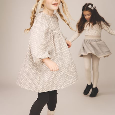 【 SOOR PLOOM 】CLEMENTINE DRESS, FILIGREE PRINT, ROSE SMOKE
