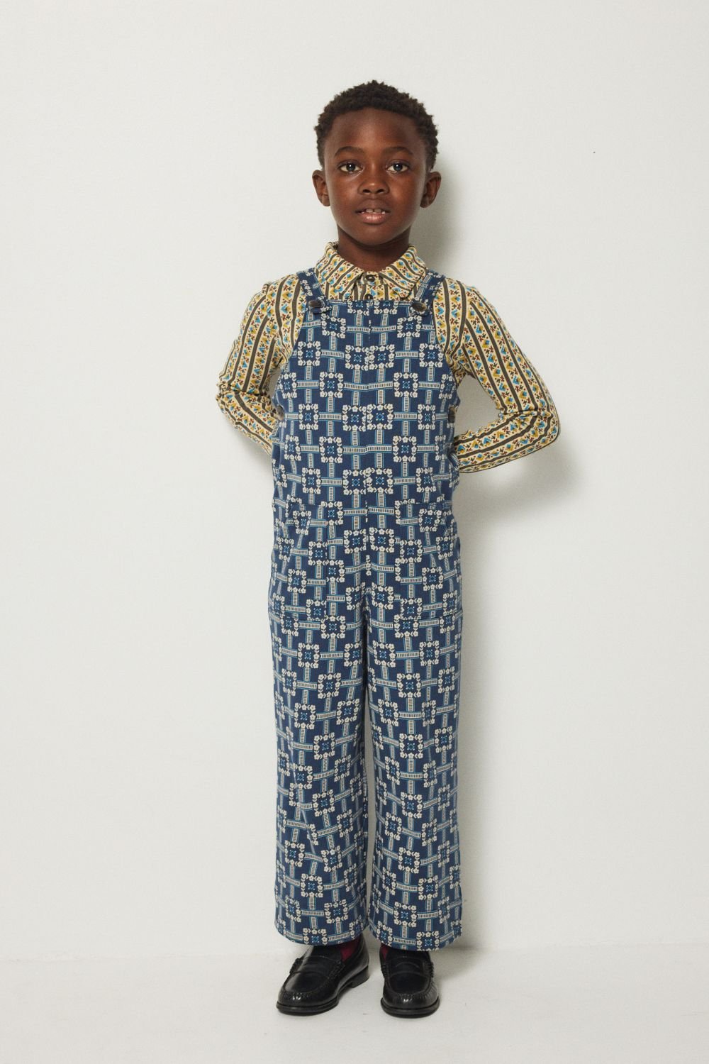 misha&puff オーバーオール Misha&Puff】OVERALL (MOONLIGHT RAILROAD FLORAL) | MIK & CO