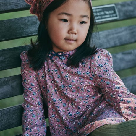 【Misha&Puff】EMBROIDERED SCALLOP SCARF (ANTIQUE ROSE)