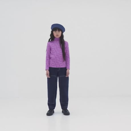 【Repose AMS】 turtle neck - pixel diamond