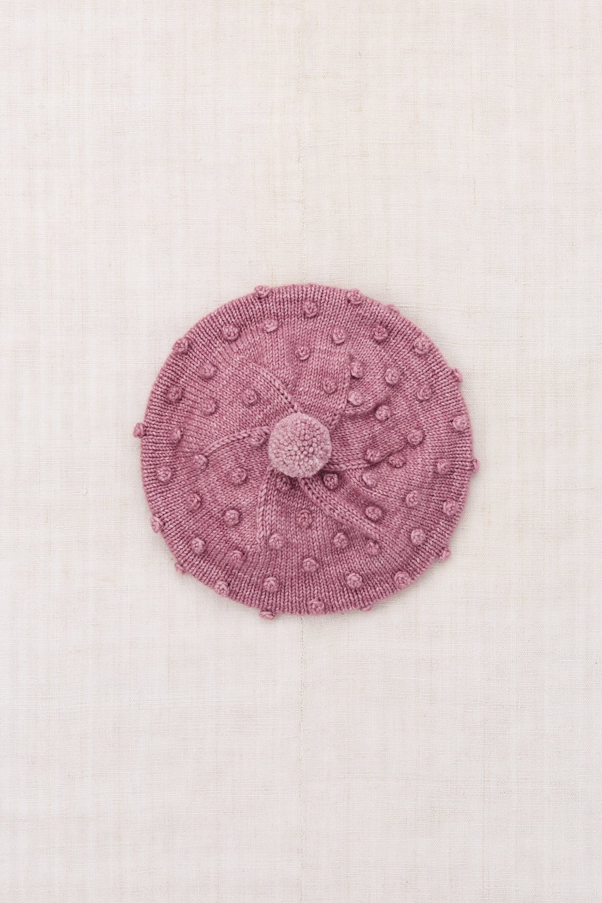 Misha & Puff ピンク ベレー帽 Misha&Puff】 POPCORN BERET (ANTIQUE ROSE)（2-4Y,