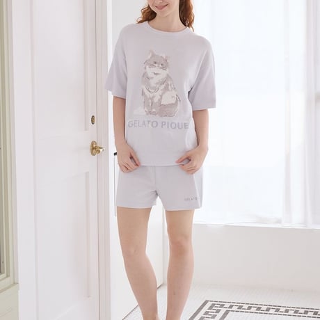 【 gelato pique 】 PWNT264068 ﾊﾞｽﾀｲﾑCATJQDﾌﾟﾙｵｰﾊﾞｰ IVR（size F）