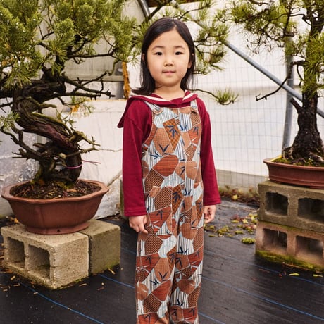 【Misha&Puff】 BABY OVERALL (ROSE GOLD KYOTO) （18-24M）