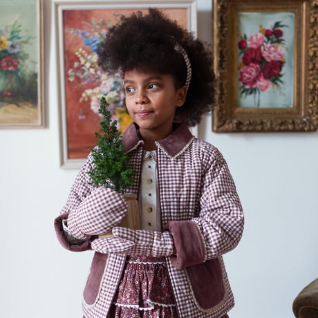 【 little cotton clothes 】Elsie jacket Sugarplum Check