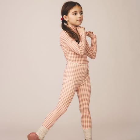 入荷後発送ご予約商品【 SOOR PLOOM 】POUF TURTLENECK, GINGHAM PRINT, LADYBIRD