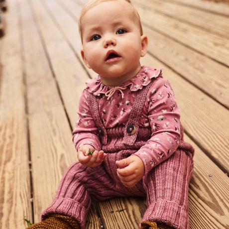 【Misha&Puff】 BABY PATTIE ONESIE (ANTIQUE ROSE CIRCUS)