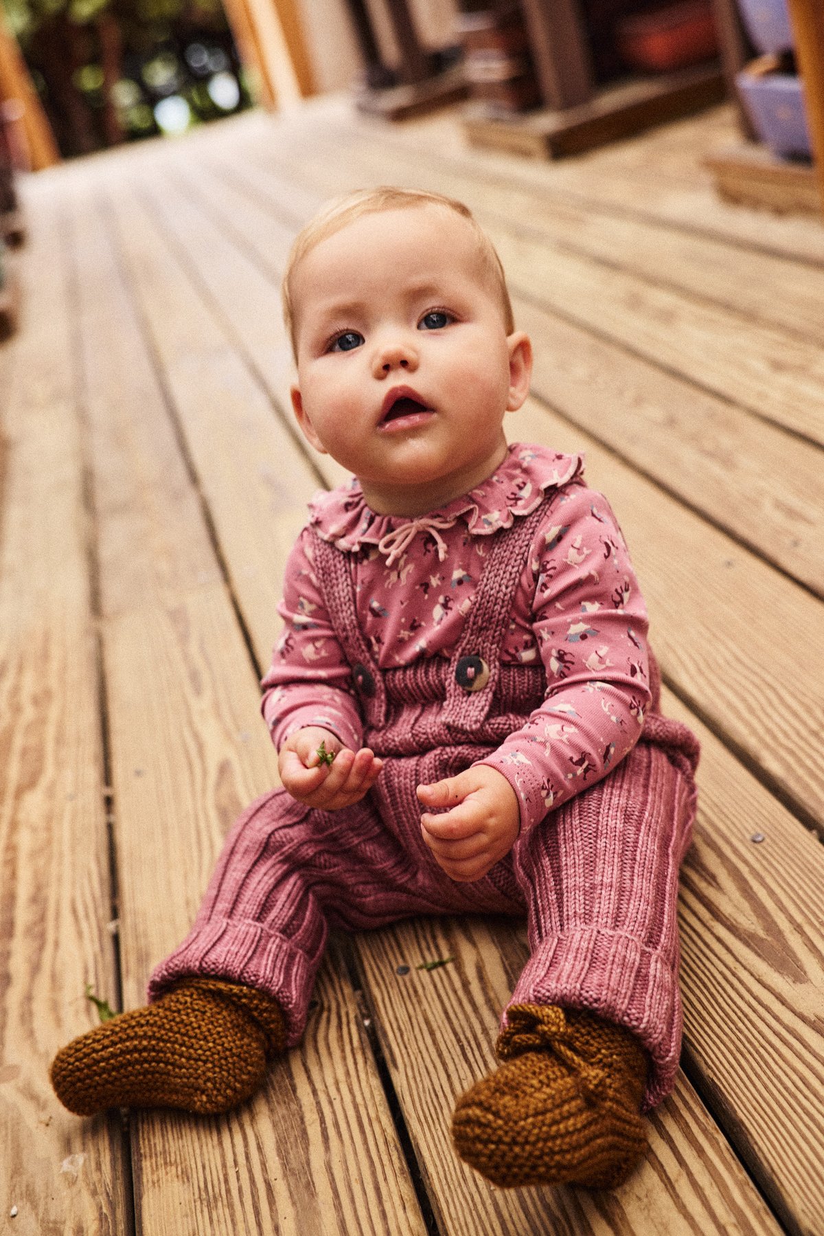 Misha&Puff】 BABY PATTIE ONESIE (ANTIQUE ROSE C