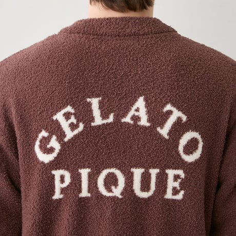 【 gelato pique 】PMNT264085 HOMMEﾍﾞﾋﾞ ｱﾆﾏﾙﾌﾞﾚｯﾄﾞｶｰﾃﾞ&ｽｶｰﾌ BRW (size M)