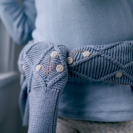 入荷後発送ご予約商品【 SOOR PLOOM 】STRETCH LEGGING, CROSS STITCH PRINT, TALC