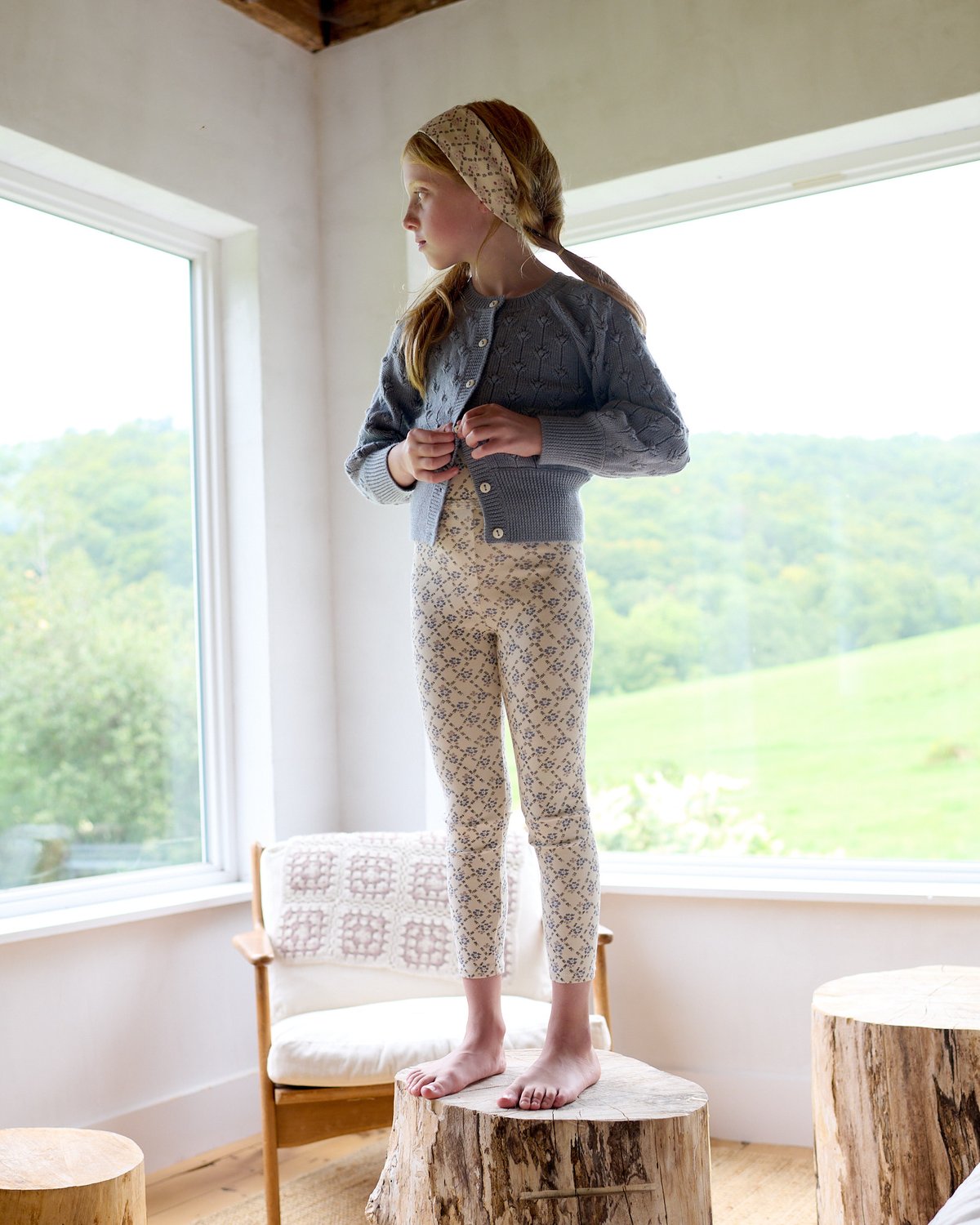 ボトムス SOOR PLOOM / Stretch Leggings 2y 入荷後発送ご予約商品【 SOOR PLOOM 】STRETCH LEGGING, TRELLI
