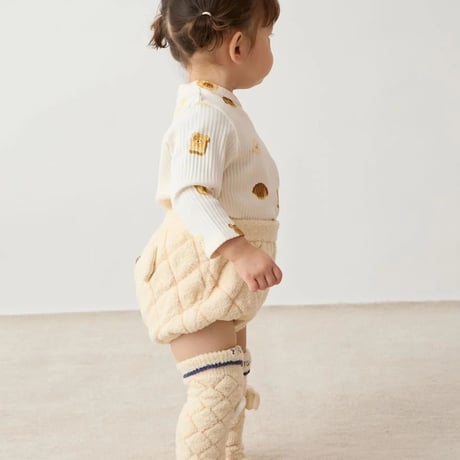 【 gelato pique 】PBGS264537 BABYｴｱﾓｺﾒﾛﾝﾊﾟﾝﾚｯｸﾞｳｫｰﾏｰ CRM