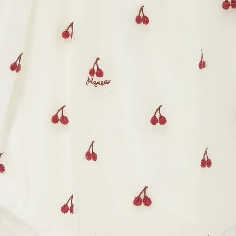 【 gelato pique 】PBCO264436 BABYﾁｪﾘｰ柄ﾁｭｰﾙﾛﾝﾊﾟｰｽ IVR（size 80）