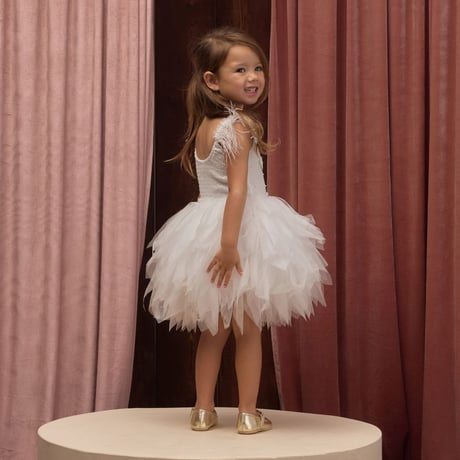 【 NORALEE 】MAGIQUE DRESS WHITE（4Y,6Y,8Y,10Y）