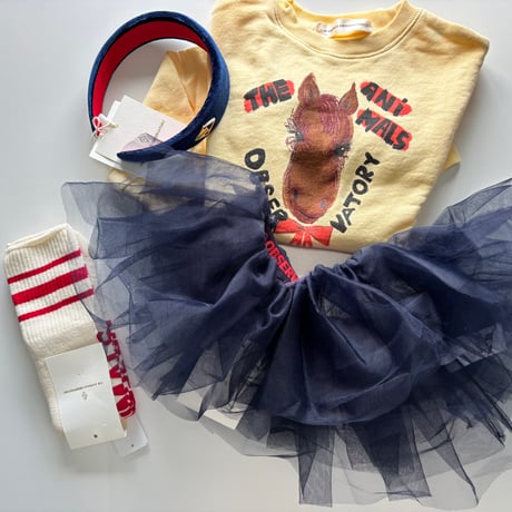 【The Animals Observatory】 NAVY DOXIEPOO SKIRT