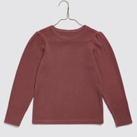 【 little cotton clothes 】Organic Pointelle T-shirt Redcurrant