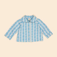 【 Apolina 】 BABY JERSEY JANE CARDIGAN - NORDIC FLORAL JACQUARD