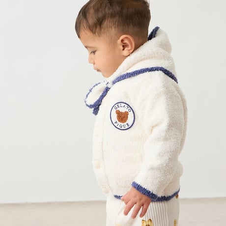【 gelato pique 】PBCP264480 BABYｱﾆﾏﾙﾌﾞﾚｯﾄﾞ柄ﾛﾝｸﾞﾊﾟﾝﾂ CRM (size 80)